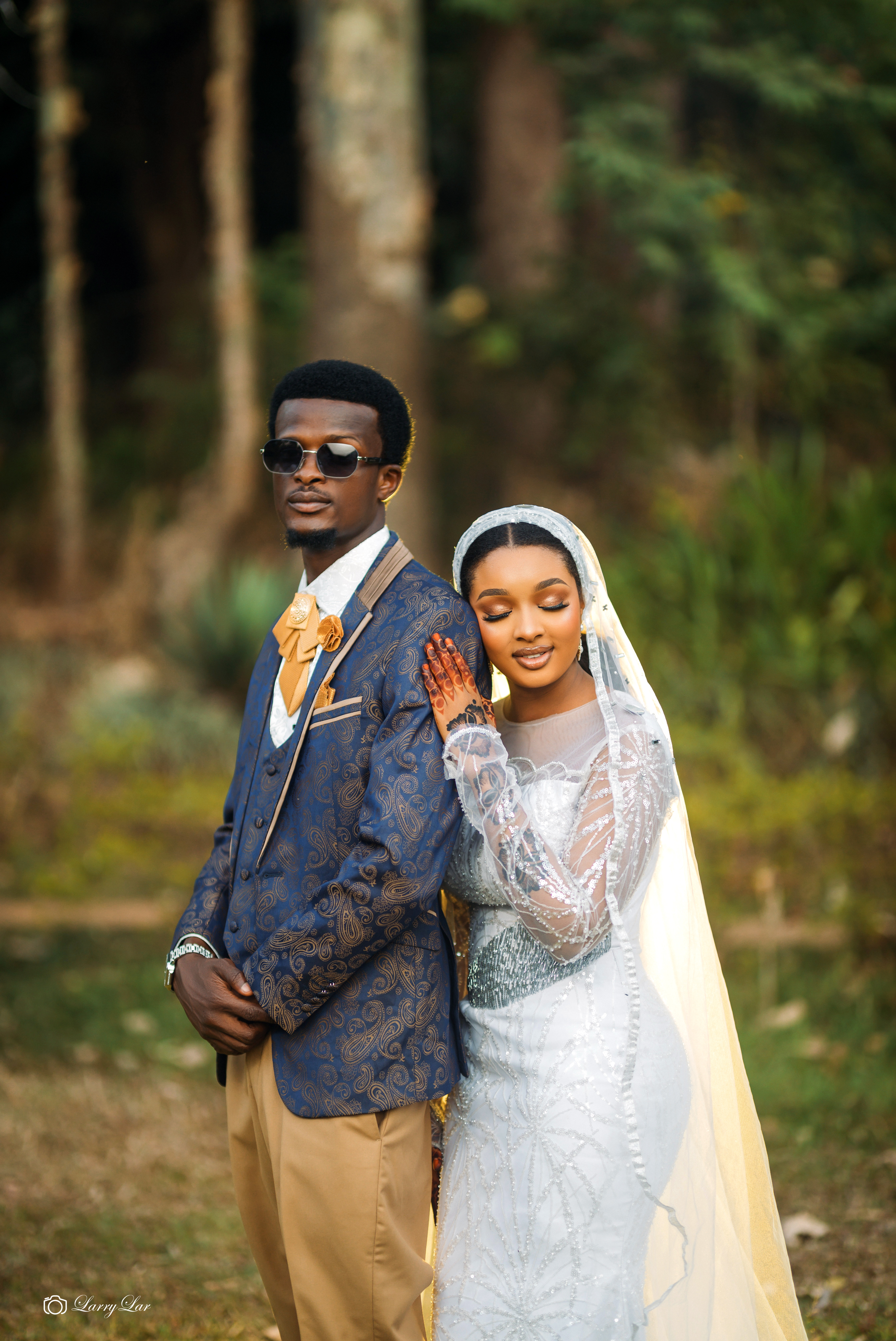Wedding couple portrait